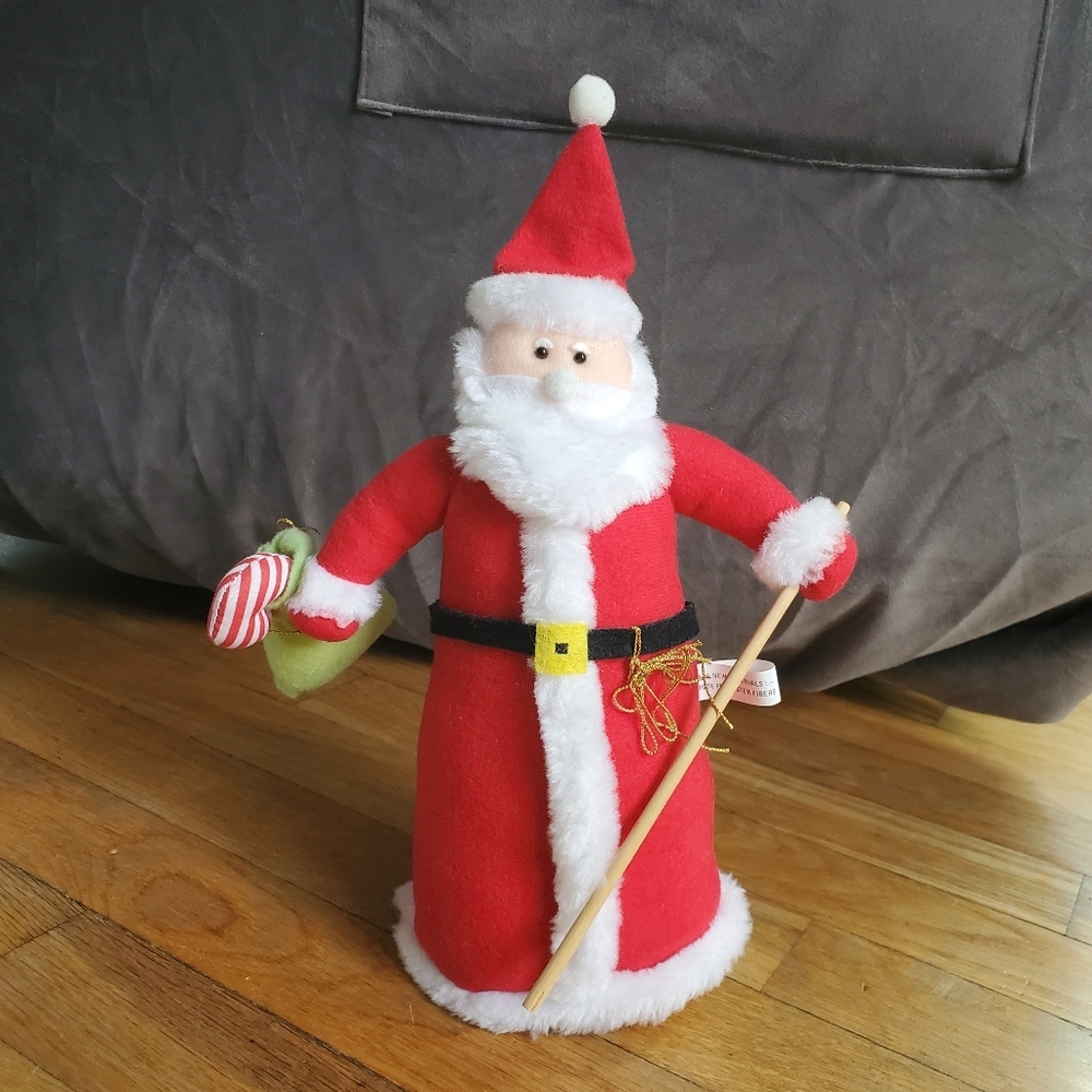 Santa Claus standing plush‎ Christmas decor shelf decor